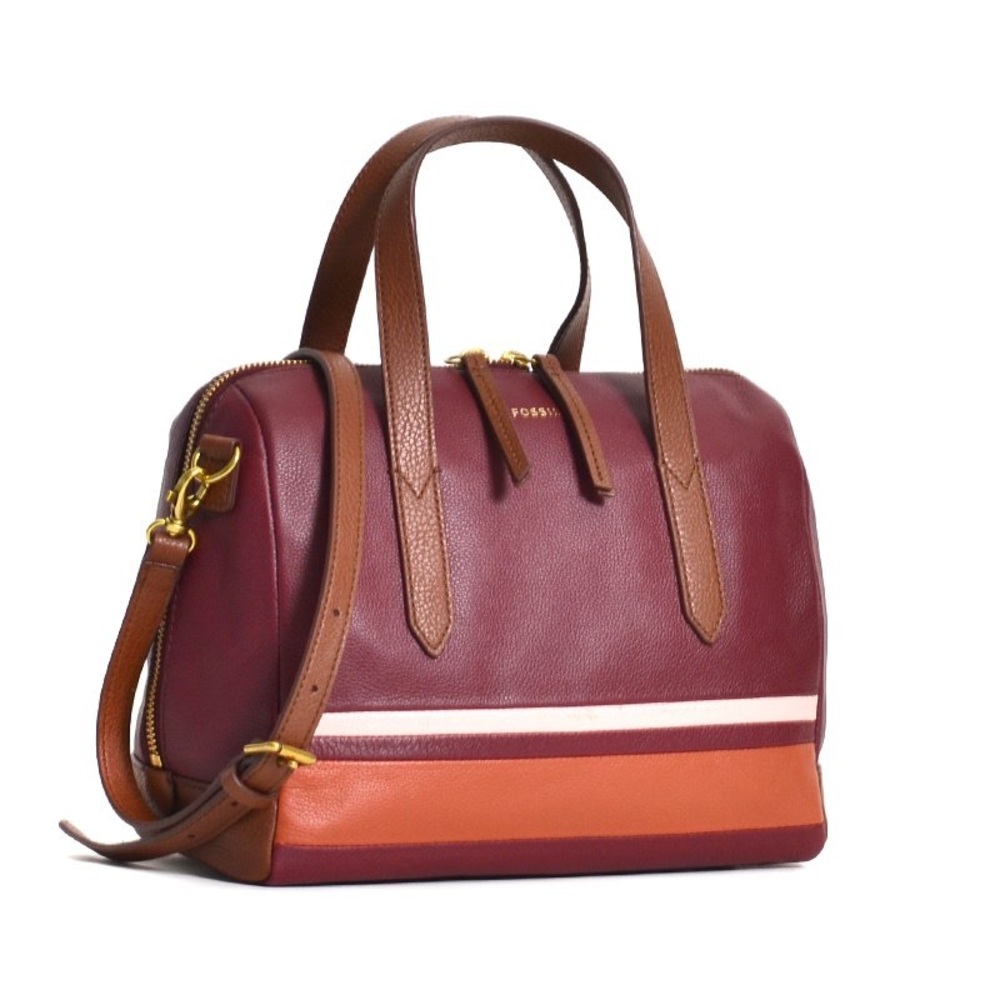 NWT Fossil leather Sydney Satchel